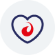 Picto flamme coeur Eurofeu