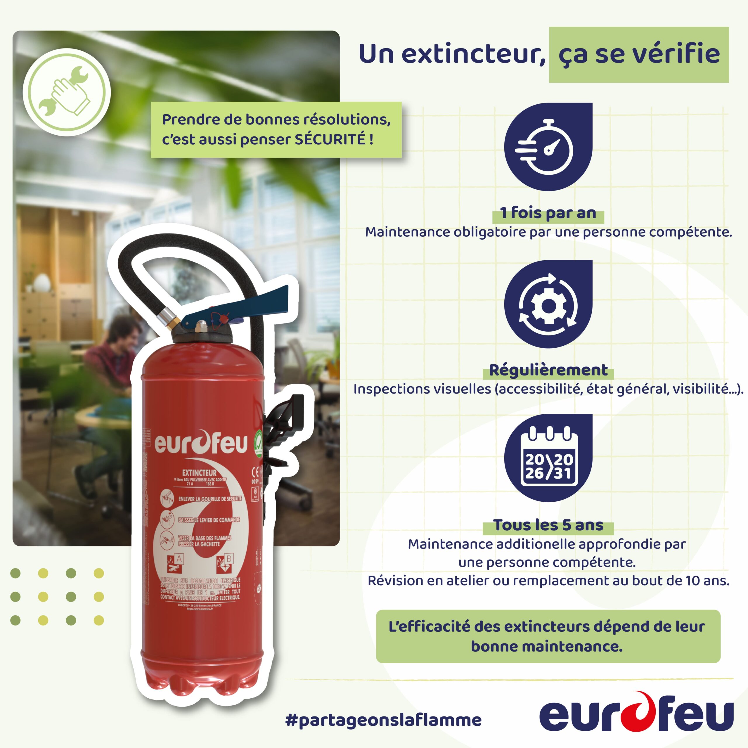 Communication entretien extincteur